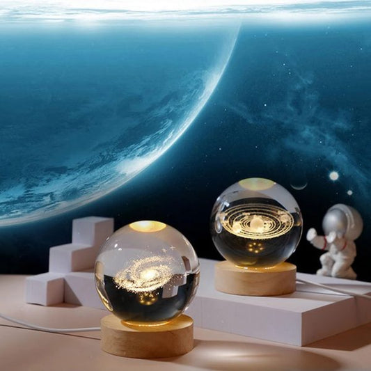 Crystal Ball Night Light 3d Table Lamp Usb
